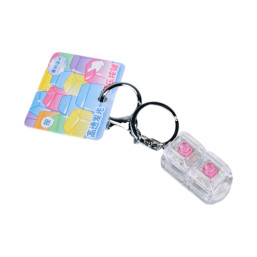 High-Transparency Glow Stress-Relief Double-Key Clip - Red